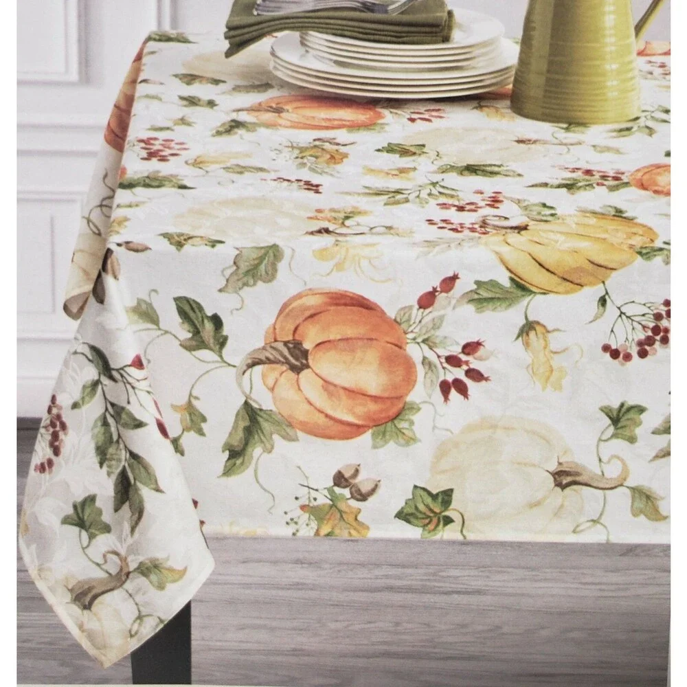 1 Printed Fabric Jacquard Tablecloth,60